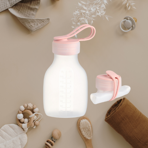 Freezer-safe Silicone Breast Milk Storage Bottles